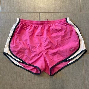 Nike Tempo Shorts (hot pink w/ white/navy)
